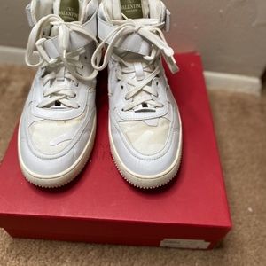 Valentino high top sneaker !! Fresh and clean with box !!